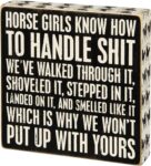 Primitives by Kathy Box Sign, Horse Girls